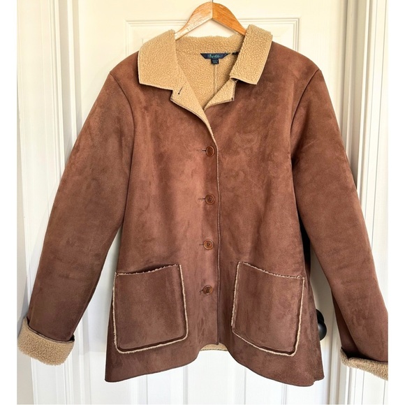Boden Jackets & Blazers - Boden Faux Suede Sherpa Lined Jack Coat UK Size 16 / US Size 12